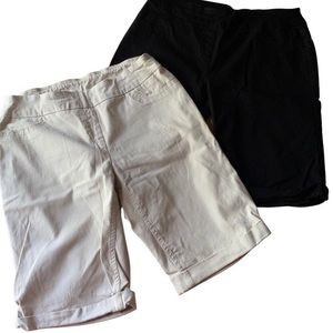 2 EUC Soft Surroundings Slimming Superla Stretch Shorts